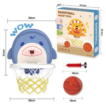 Children Plastic Funny Cartoon Animals Soft Basketball Indoor Games Playing Basketball Hoop Toys