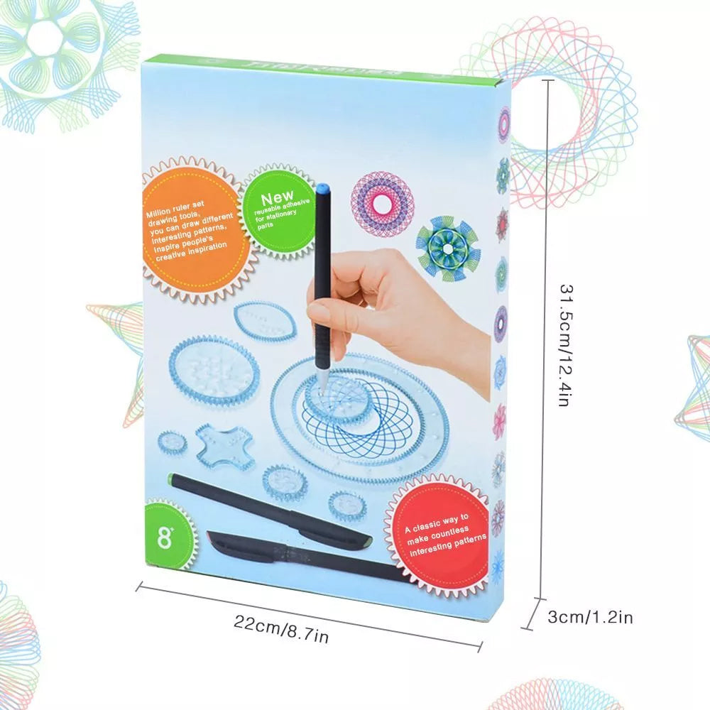 (Net)Spirograph Standard Stationery Design Ruler