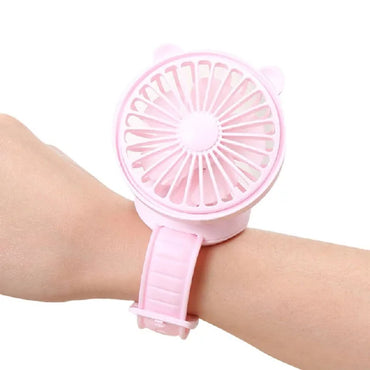 (NET) Small Portable Electric Wrist Fan Watch Creative Bracelet