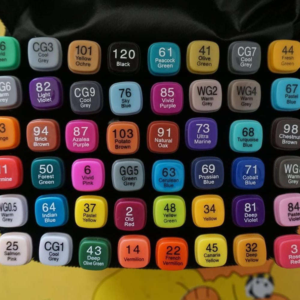 (Net) Touch Bag Permanent Art Markers Set 60 Colors