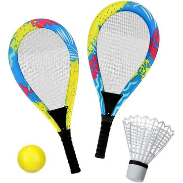 2 Rackets 1 Softball 1 Shuttlecock │Ball Game Outdoor