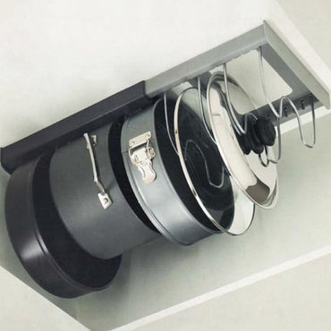 Expandable Pot Rack Pan Organizers Rack Kitchen Cabinet Organizer