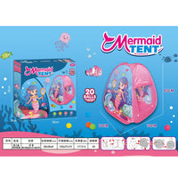 (NET) Mermaid Play Tent for Kids