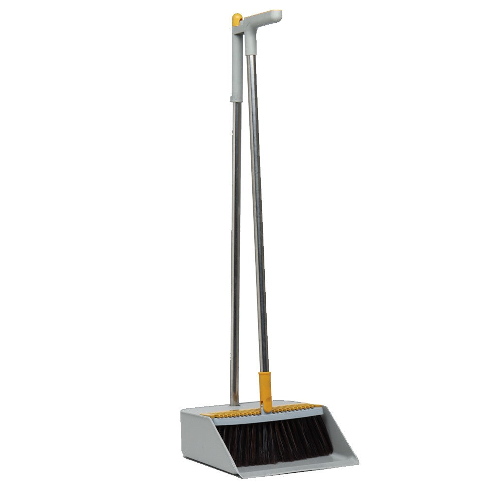 Broom and Trash with Dust Pan Long Handle Combination for Office House Standing Sweep Cleaning Broom & Cooler