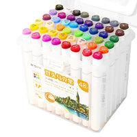 (Net) Portable Double-Headed Marker Pen Food Grade Water-Based Marker Pen 48 Pcs