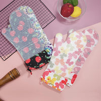 Silicone Bow Pattern Hot Heat Resistance Insulation Oven Glove