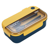 Lunch Box High Capacity 2 grid Picnic Food Fruit Container Storage Box with Tableware Bento Box