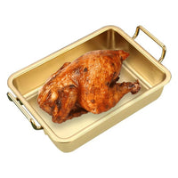 (NET) Tray gold stainless steel 40CM