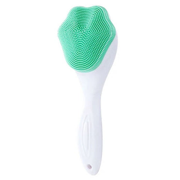 Silicone Face Scrubber Exfoliating Brush Manual Handheld Facial Cleansing Brush Blackhead Scrubber Soft Food Grade Silicone Bristles For Face Skincare