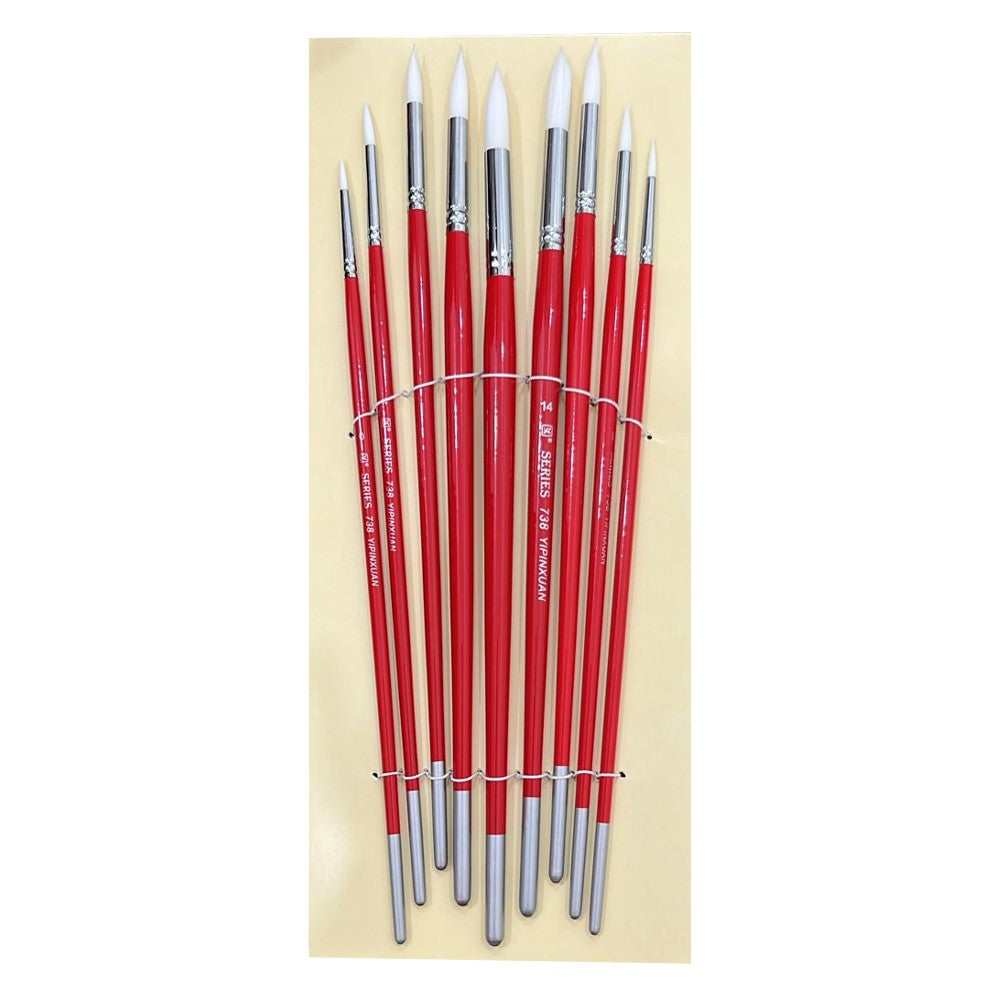 Paint Brush Set Of 9 Pcs