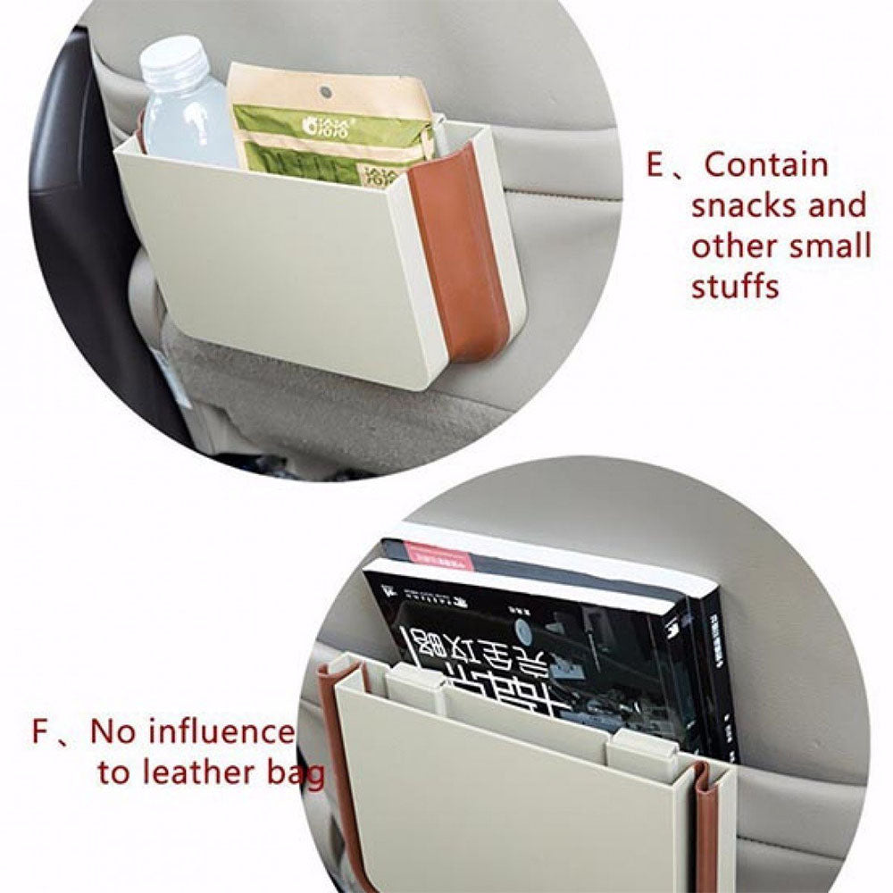 Car Seat Organizer And Dustbin Convenient Portable Trash Storage Solution For Your Car