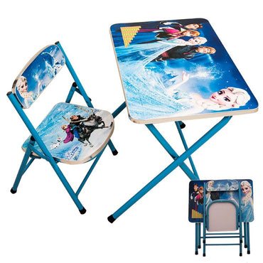 (NET) Foldable Characters Kids Table & Chair Set