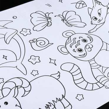 Childrens Drawing Roll Paper for Art Paper Roll for Creativity Animal Themed