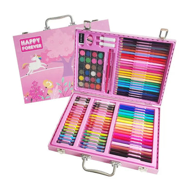 128 pcs  Professional Children's Art Set Wooden Box