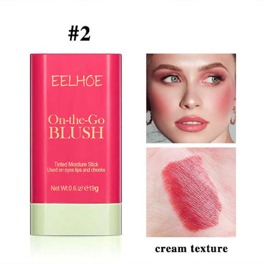 (NET) Blush Stick Waterproof Cream Blush for Cheek and Lip Long Lasting & Smooth Creamy 19g