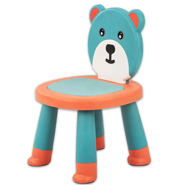 ( NET ) Anti Skid Plastic Assemblable Chair Creative Cartoon Bear Shaped For Kids