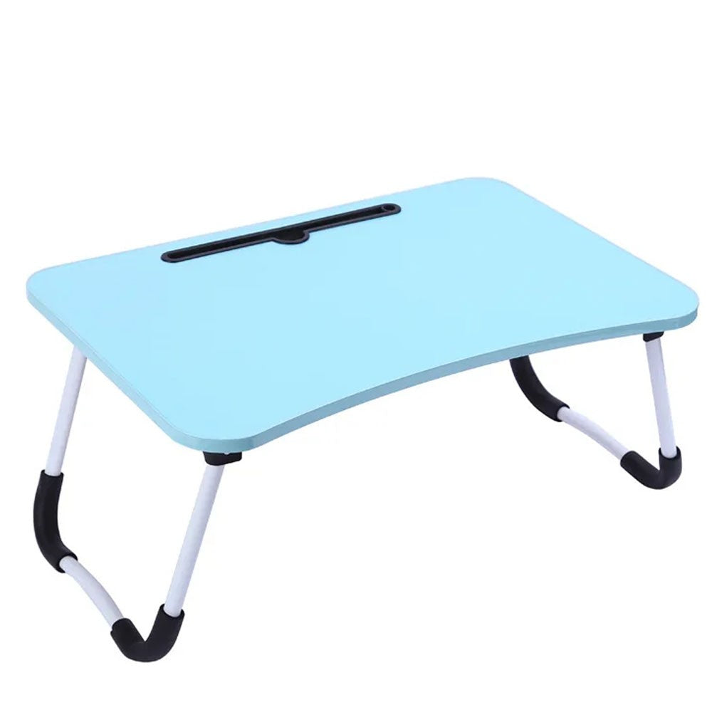 (Net) Wood Laptop Table Bed Study Table Writing Table Bed Table Breakfast Serving Tray for Sofa Bed with Foldable Metal Legs with Mobile Dock/ KL229