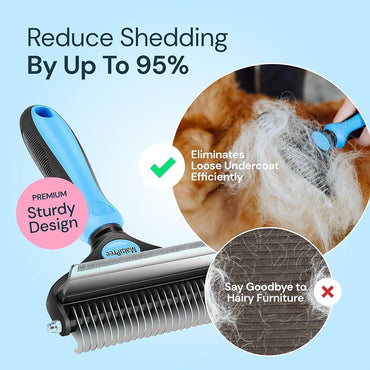 Pet Grooming Brush for Dogs & Cats