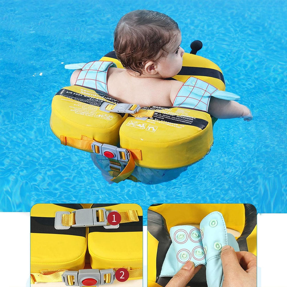 (Net) Swimming Ring Baby Swimming Non-Inflatable Baby Float Avoid Turning Over The Swimming Trainer