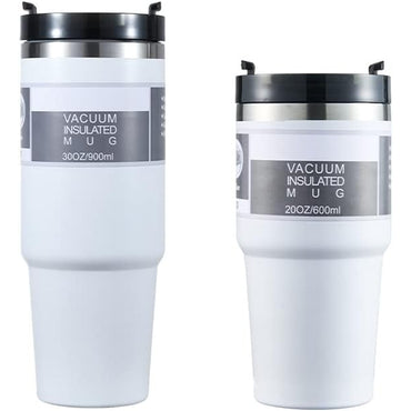 (NET) Stainless Steel Double Vacuum Coffee Tumbler Cup 30oz（900ml))