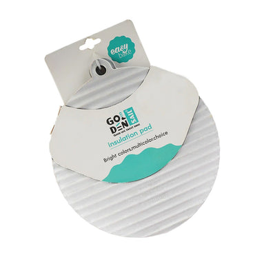 Round Insulation Pad Silicone Placemat Heat Resistant Foldable Anti Slip Silicone Hot Mat 2 pcs