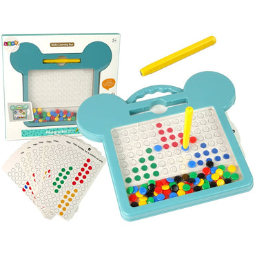 (NET) Magnetic Board Shapes Pictures Beads Drawing Cards