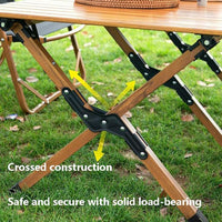 ( NET) Rectangle Table Cross Wood 120cm