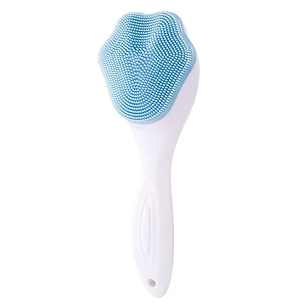 Silicone Face Scrubber Exfoliating Brush Manual Handheld Facial Cleansing Brush Blackhead Scrubber Soft Food Grade Silicone Bristles For Face Skincare