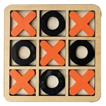 Wooden Tic Tac Toe Game Classic Board Game