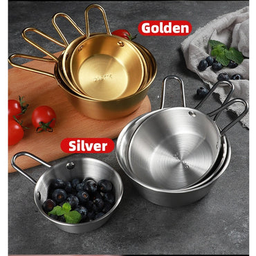 Stainless steel bowl shirt bowl camping outdoor portable bowl 10.5CM