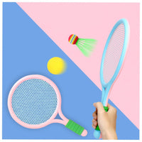 1 Pair Shuttlecock Set Children's Tennis Racket Toy 32x19cm