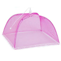 Mesh Food Covers Tent Umbrella for Outdoors and Camping Food Net Cover Keep Out Flies Mosquitoes Ideal for Parties BBQ, Reusable and Collapsible 105 x 55 cm