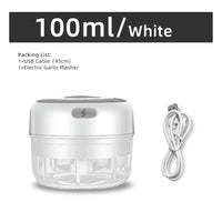 **(NET)** Mini Portable  Electric Garlic Machine Kitchen Meat Chopper Seasoning & Spice for Garlic Vegetables Salad