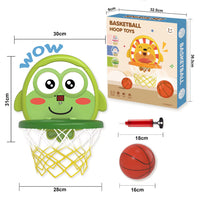 Children Plastic Funny Cartoon Animals Soft Basketball Indoor Games Playing Basketball Hoop Toys