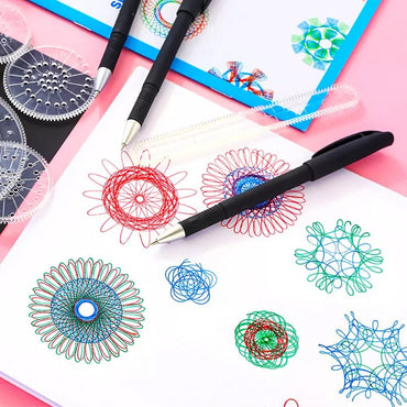 (Net) Spirograph Standard Stationery Design Ruler