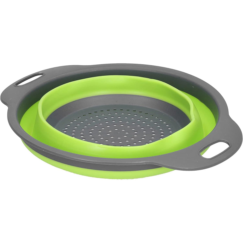 Silicone Folding Plastic Colander Strainer Kitchen 24 x 30 x 9 cm
