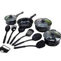 ( NET ) Dessini Cookware Set 13 pcs Includes Pot Lid ( Blue ) / DR-2104