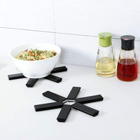 Heat Resistant Insulation Pad,Folding Heat Insulation Pad Trivets Non-Slip Potholders Coaster Phone Rack Pan Holder