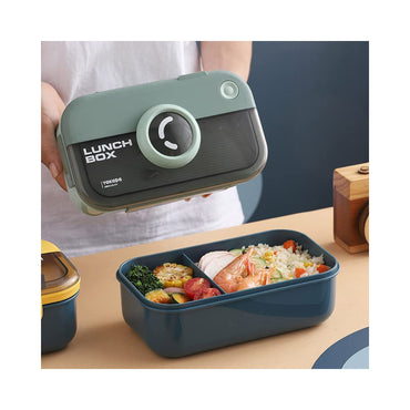 Bento Lunch Box for Kids and Adults Leak-Proof 2 Compartments Lunch Rectangular Container 1100ml