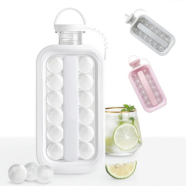 (Net) Portable Ice Ball Maker Bottle