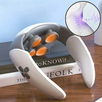 Neck massager USB charge heating magnetic pulse electric neck massage tool