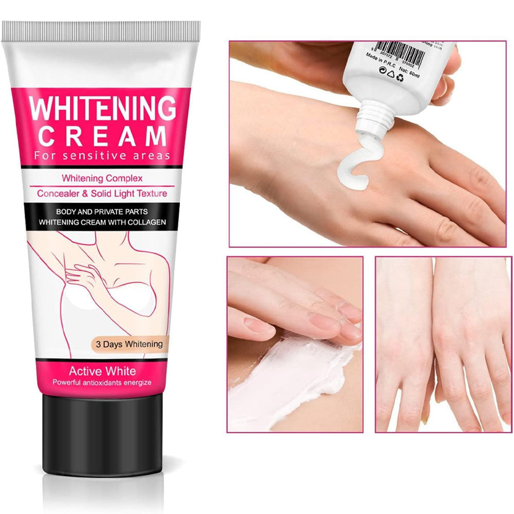 (NET) Natural Whitening Cream Effective For Lightening And Lightening Armpits Neck Bikini Thighs And Sensitive Skin