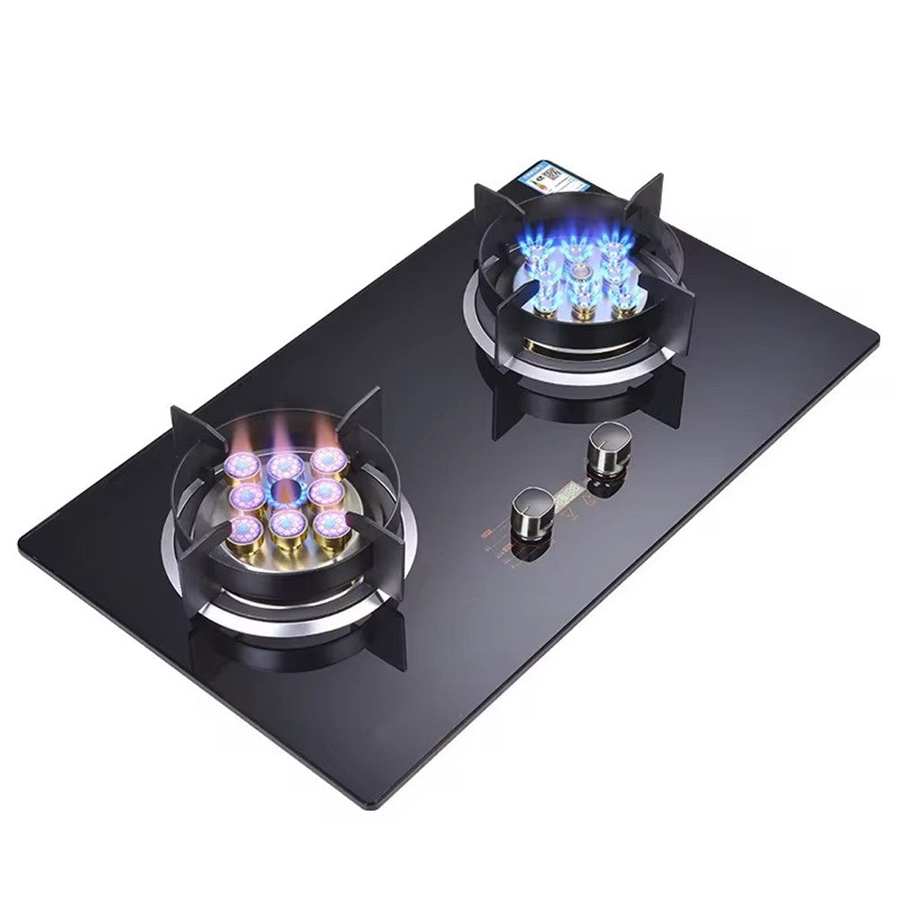 (NET) Home Kitchen Tool Gas Cooker Built-in Gas Stove Double Burner