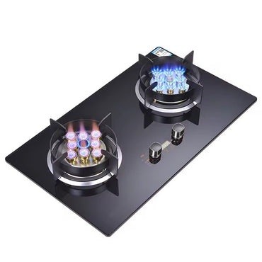 (NET) Home Kitchen Tool Gas Cooker Built-in Gas Stove Double Burner