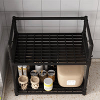 Kitchen Organizer 2 Layers Holder Counter Top Storage Rack Kitchen Spice Holder Drawer Storage Rack For Kitchen