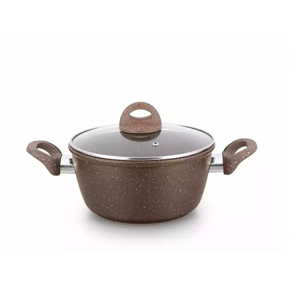 (Net) High Quality Cookware  Aluminum non stick cookware set 7 pcs includes pot lid