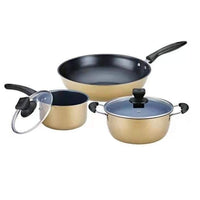 ( NET ) Cookset Induction Bottom Non-Stick Coated Cookware Set 3 pcs