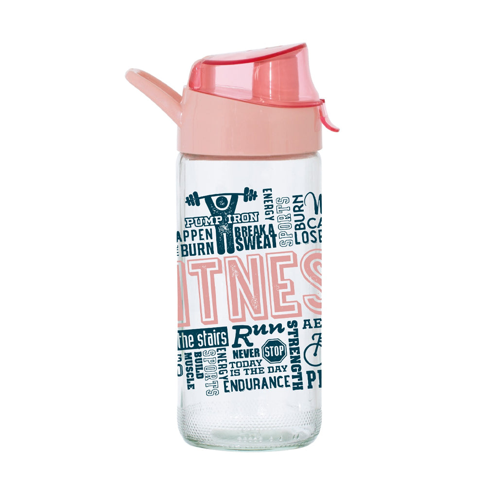 (Net) Herevin Sports Water Bottle - Fitness Pink 500ML / 111805-312