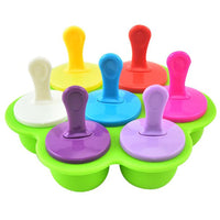 7 Cavity Silicone Mini Ice Popsicle Mold / 22FK069