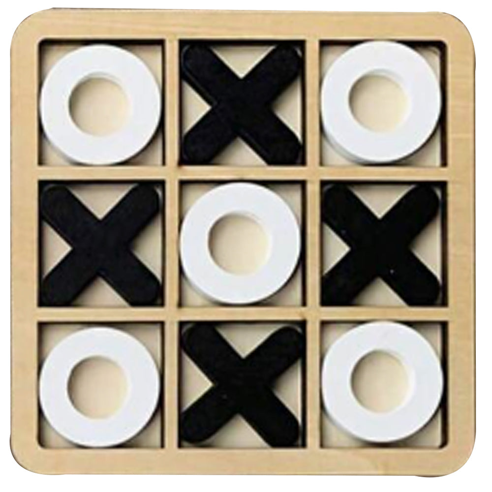 Wooden Tic Tac Toe Game Classic Board Game